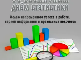 Всемирный день статистики 20 октября. Открытка, картинка с поздравлением, с праздником