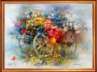 Willem Haenraets цветы открытка